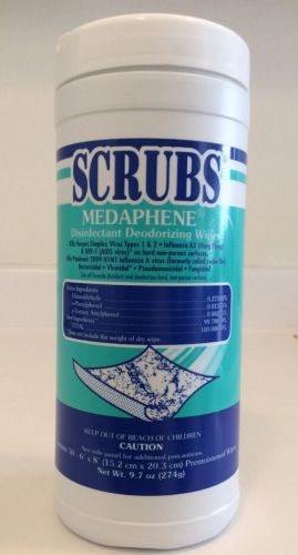 ITW Dymon Medaphene SCRUBS Disinfectant Wipes - 90356CT