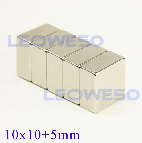 1/5/10X N50 10x10x5mm Strong Magnet Rare Earth Neodymium N719 from London