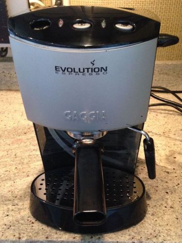 Gaggia 16100 Evolution Home Espresso Cappuccino Machine w/ portafilter **AS IS**