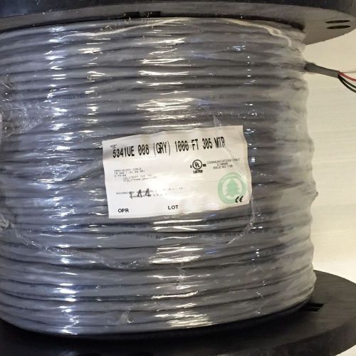 Belden cable 5341ue 1000&#039; feet new fresh roll 2 twisted pair 18awg unshielded for sale