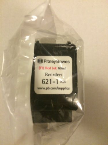 Genuine Pitney Bowes 621-1 Red Ink Cartridge BRAND NEW SEALED MAIL DM400 DM500