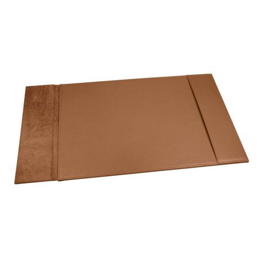 LUCRIN - Desk Blotter with flap  17.9 x 12.2 inches - Smooth Cow Leather - Tan