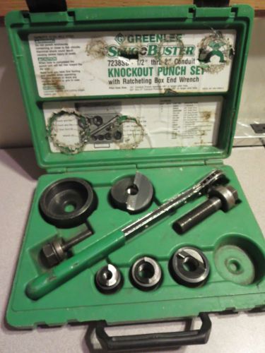 Greenlee 7238SB Slug Buster Knockout Punch Set - Incomplete