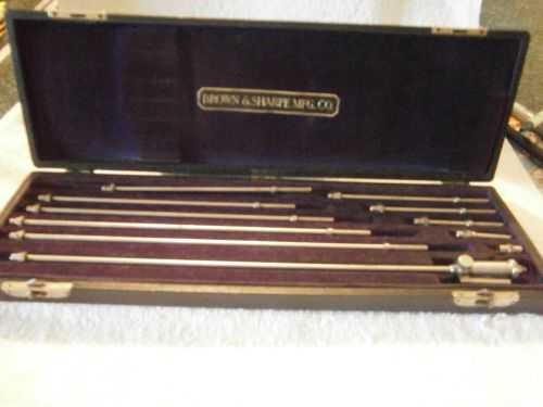 Vintage Brown Sharpe 265 Inside Micrometer, Interchangeable Rod, Machinist Tools
