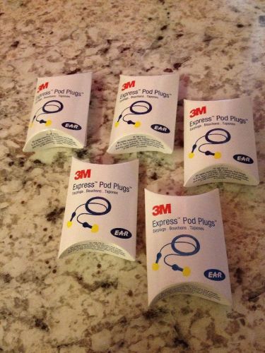 3M Express Pod Plugs (earplugs) lot of 5