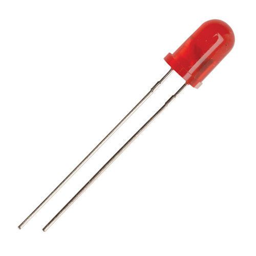 LED 5-Pack Red 5mm Diffused Red Lens Round Short 1.9V 10mA 5x (5pcs)