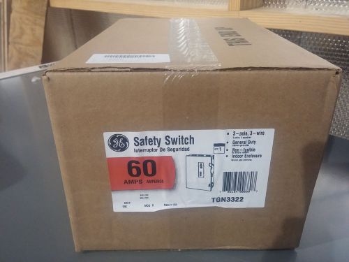 GE TGN3322 Non-Fusible 60amp 3-Pole General Duty Safety Switch 240V NEMA 1