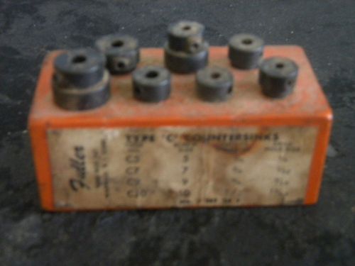 408 fuller set of 7 countersinks and stops for drills for sale