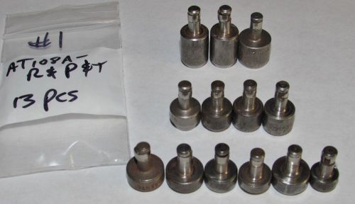 13 PCS CUPPED RIVET DIE SQUEEZER SET AT108A-R AT108A-P  AT108A-T  (Ati Snap-On)