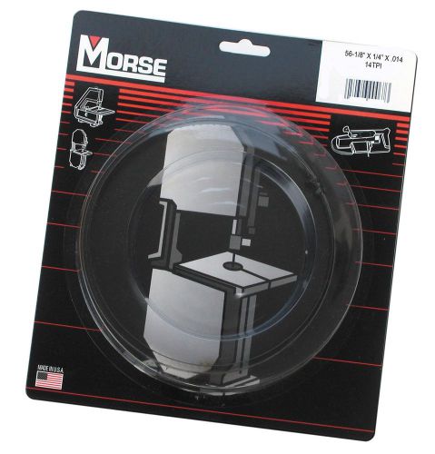 Mk morse zcbb14 14tpi woodworking stationary bandsaw blade, 56-1/8-inch by 1/4-i for sale