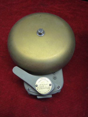 Henschel ship&#039;s general fire alarm bell brass never installed nautical for sale