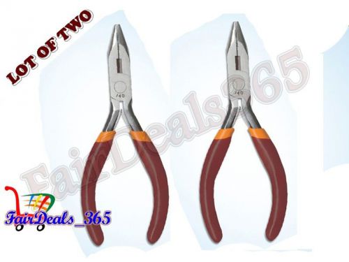 Lot of 2pcs mini long nose pliers 5&#034; 125mm jewelry pliers repair tool hi-quality for sale