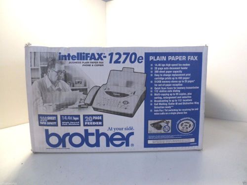 Brother intellifax-1270e plain paper fax machine new in box t3-b6 for sale