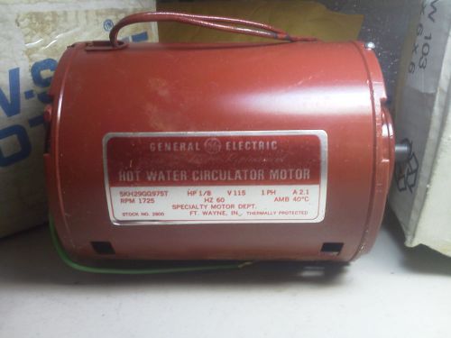 G.E. Hot Water Circulator Motor 5KH29GG975T 115 v 2.1 amp 1725 rpm 1/8 hp 1ph