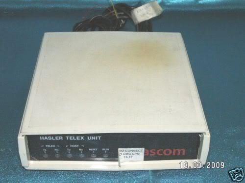 Ascom TU21D3 Hasler Telex Unit VF/05010