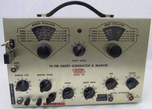 Vintage Eico Model 368 TV - FM Sweep Range Generator &amp; Marker