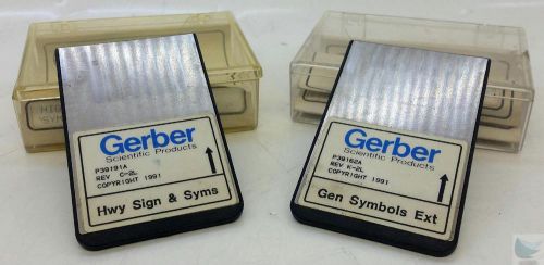 Gerber Signer LC7 Sign Machine Symbols Style Cards P39162A &amp; P39191A