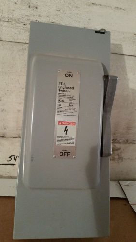 Siemens single phase, 2 pole, 3 wire, 240 volt, 100 amp, safety disconnect for sale