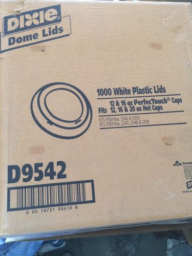 3 cases 1,000 = 3,000  Dixie Plastic Dome DIX D9542 coffee cup lids