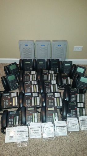 NORTEL BCM50E PHONE SYSTEM COMPLETE WITH 24 PHONES 1230 1210 7316LOOK!BEST DEAL!