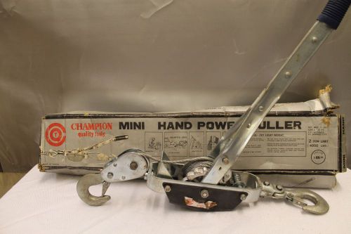 Champion mini hand power puller towing equipment 2 ton for sale