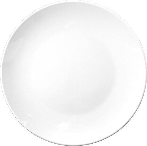 ITI-HC-21 Health Care Coupe Plate, 12-Inch Porcelain, 12-Piece, White