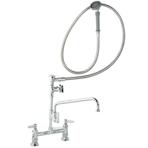 New t&amp;s brass b-0177 spray unit/swing spout faucet for sale