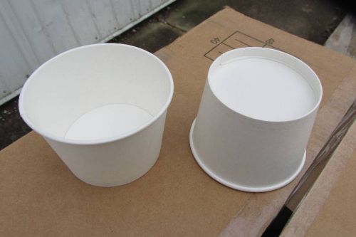 *NEW Case of 1200* 12oz Solo Paper Food Cups VS512 White SWT-VS512W