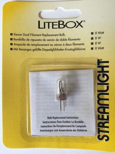 Streamlight 45921 Litebox Dual Filament Light Bulb 8 Watt 3 pin NEW NOS