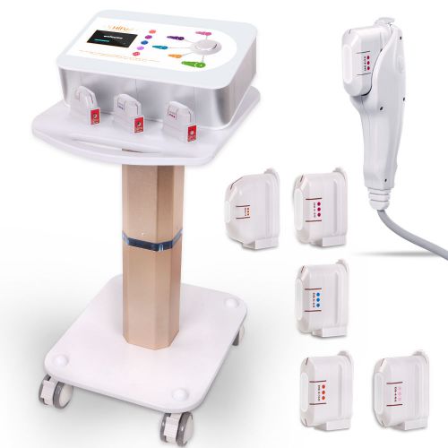 Professional hifu high intensity focused ultrasonic face firming ce+rolling cart for sale