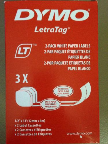 Box Of 3 Dymo 10697 Letratag Paper Label Tape (dym10697)