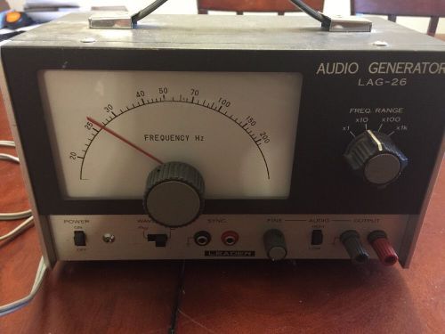 Vintage Leader Test Instruments Audio Generator LAG-26 Sound Signal Tool