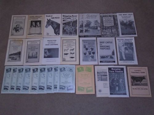Lot of 15 USA farmer agricultural farmer bulletins from the 1940s + Bonus Items!