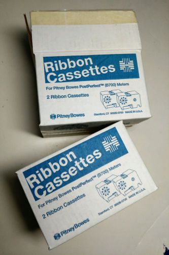 FOUR 4 Ribbon Cassettes for Pitney Bowes B700 Meters 767-1