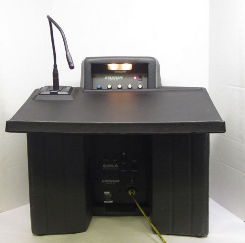 Anchor ensign tl-2a portable lectern podium p/a speaker system + xlr mic 58580 for sale
