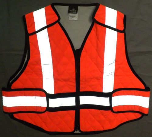 Cool medics unisex zippered cooling safety vest large size for sale