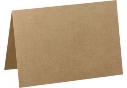 Envelopes Store A7 Folded Notecards (5 1/8 x 7) - 18pt. Grocry Bag Brown (50