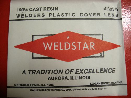 20 pc.Weldstar &amp; Prostar welders plastic cover plates clear 4 1/2&#034; x 5 1/4&#034;