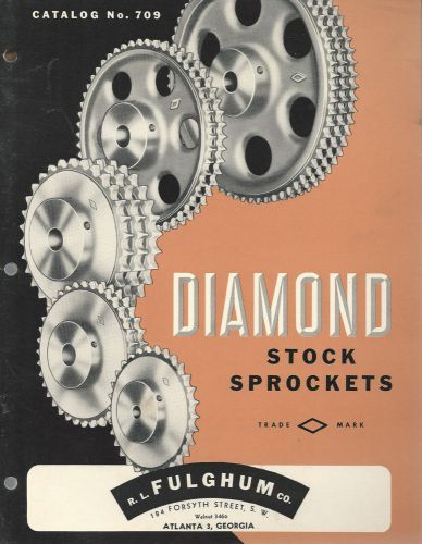 Diamond stock sprockets 1949 catalog r.l. fulghum co. atlanta georgia for sale