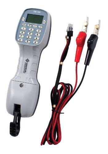 Greenlee Textron TM-700i Tele-Mate Pro Telephone Test Set with Small Crop Clips