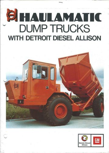 Equipment Brochure - Haulamatic Dump Truck with Detroit Diesel Allison (E3114)