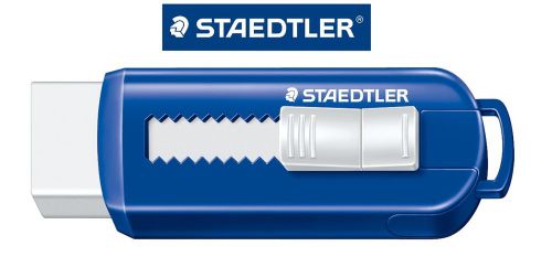 STAEDTLER ® Slide Eraser blue/white w/core sliding mechanism 525 PS1 (x2 pcs)
