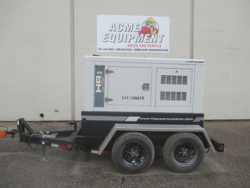 Used 2011 hipower hryw25t6 trailer mounted generator # hryw-25u-x1ch34468 for sale