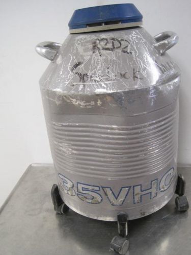 Taylor Wharton 35VHC Liquid Nitrogen Cryogenic Chamber Container On Caster Cart