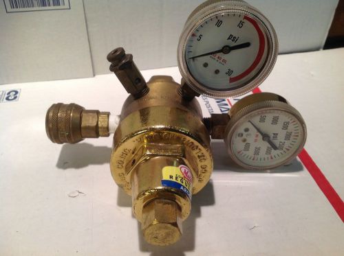 MECO compressed Gas Regulator Argon with quick connects