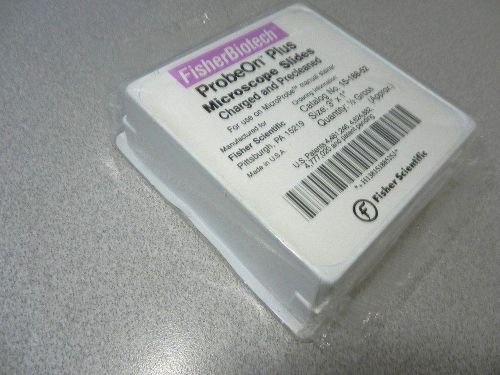 FISHERBIOTECH ProbeOn Plus- CHARGED PRECLEANED MICROSCOPE SLIDES (ITEM #S-881/3)