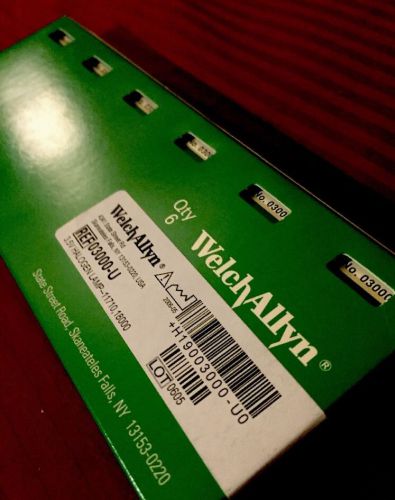 6-pack Of WELCH ALLYN 03000-U 3.5V HALOGEN REPLACEMENT BULB--PACK OF SIX BULBS