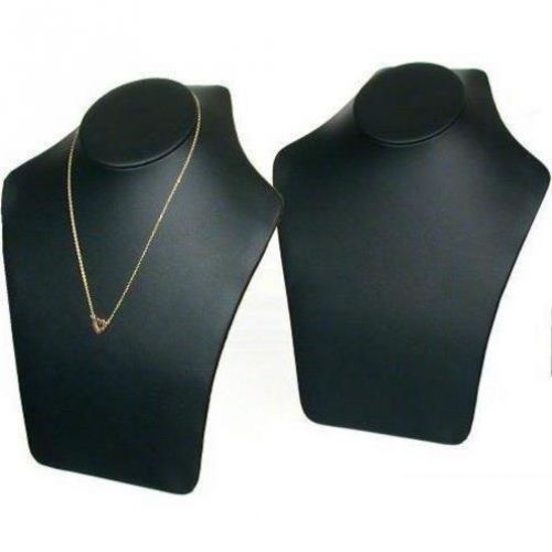 2 Big Leather Necklace Display Chain Busts FindingKing