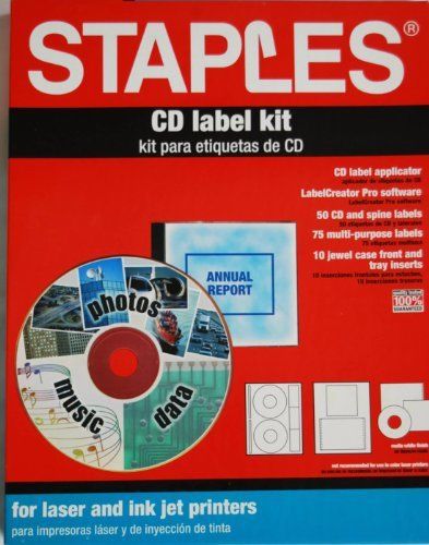 NEW Staples CD Label Kit FREE SHIPPING
