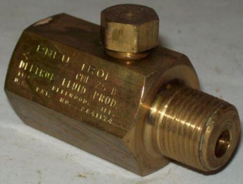 Deltrol pneutrol 3/8&#034; brass 2000 psi check valve cmf25b for sale
